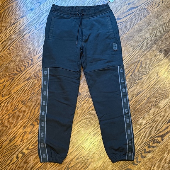 Z Coach Men’s Small Black Joggers with Gray Accents - Picture 1 of 6